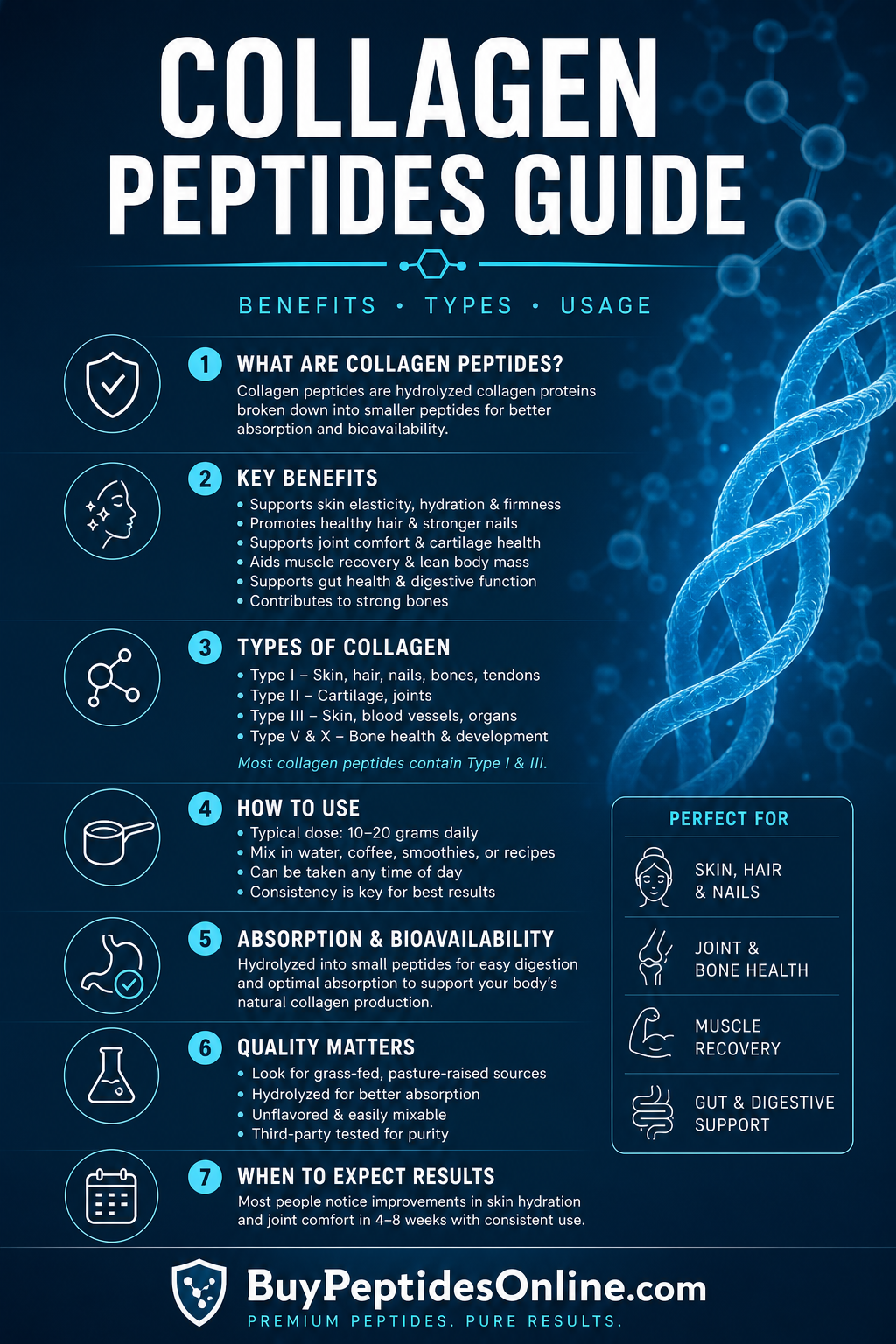 Collagen Peptides — Guide | Sermorelin vs. Ipamorelin