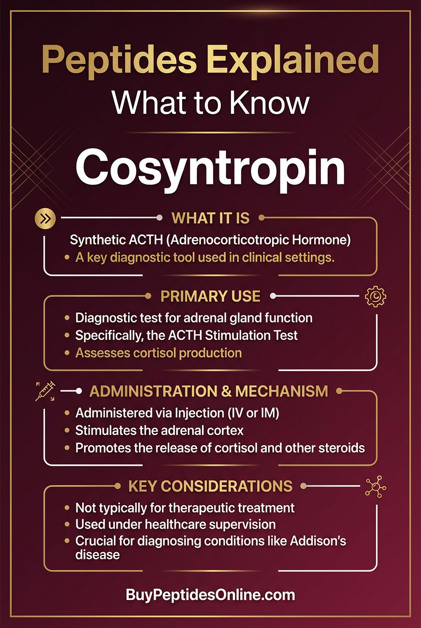 Peptides Explained — What to Know | Cosyntropin