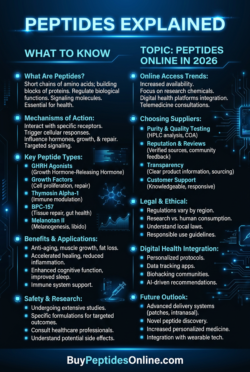 Peptides Explained — What to Know | Peptides Online in 2026