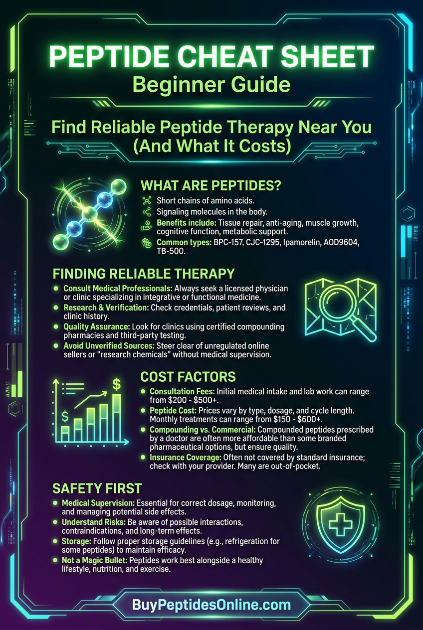 Peptide Cheat Sheet — Beginner Guide | Find Reliable Peptide The