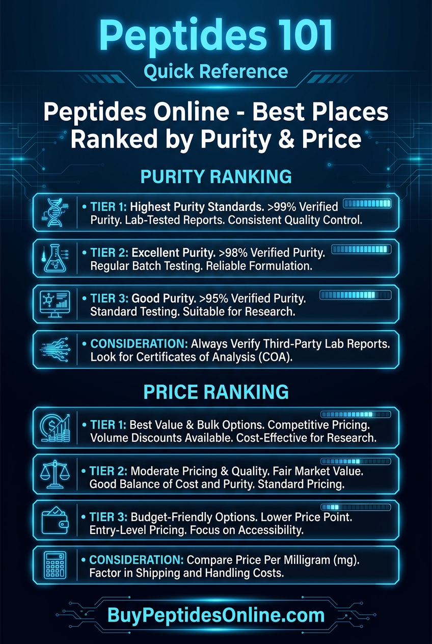 Peptides 101 — Quick Reference | Peptides Online - Best Pl