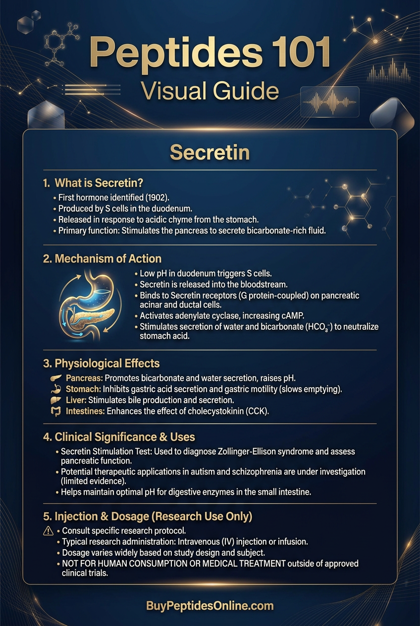 Peptides 101 — Visual Guide | Secretin