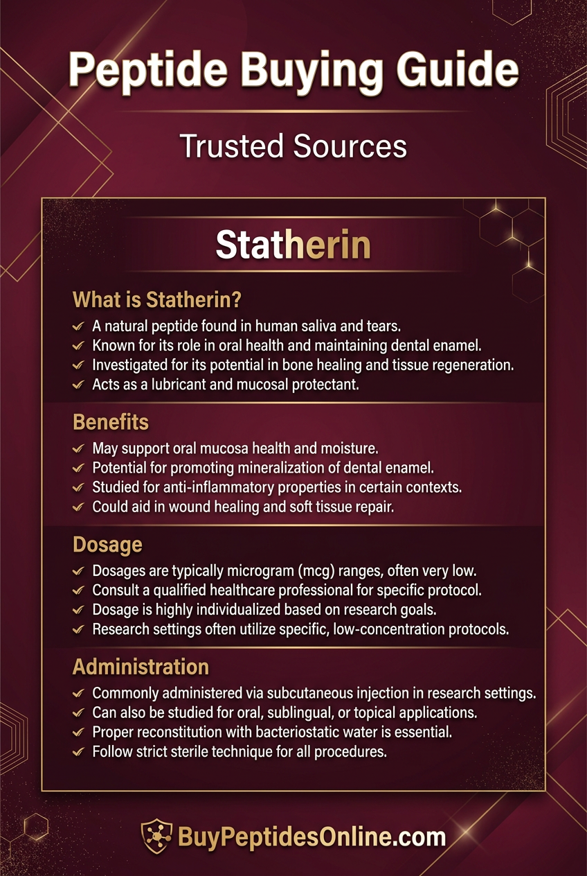 Peptide Buying Guide — Trusted Sources | Statherin
