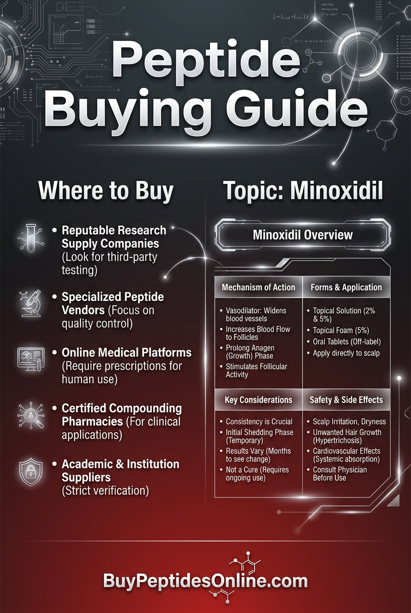 Peptide Buying Guide — Where to Buy | Minoxidil