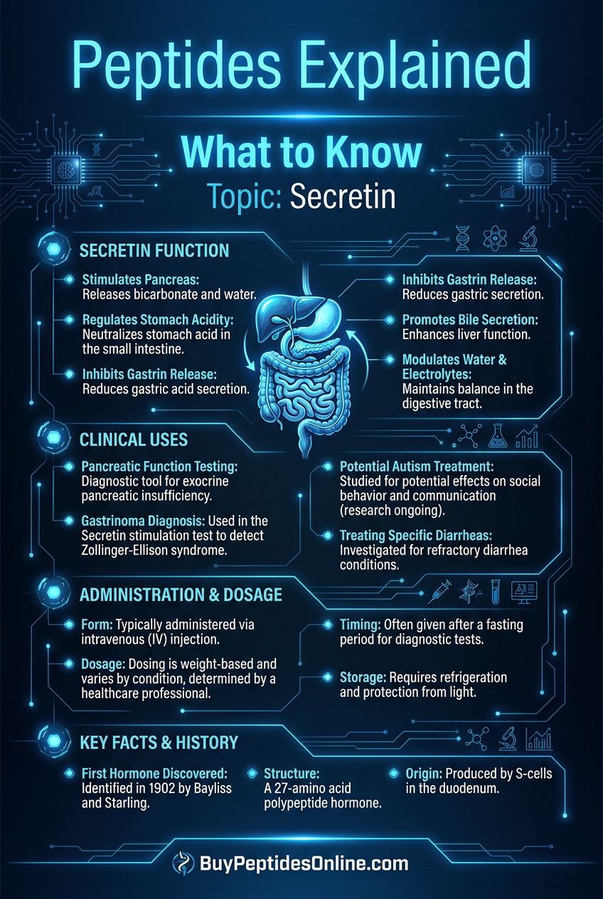 Peptides Explained — What to Know | Secretin