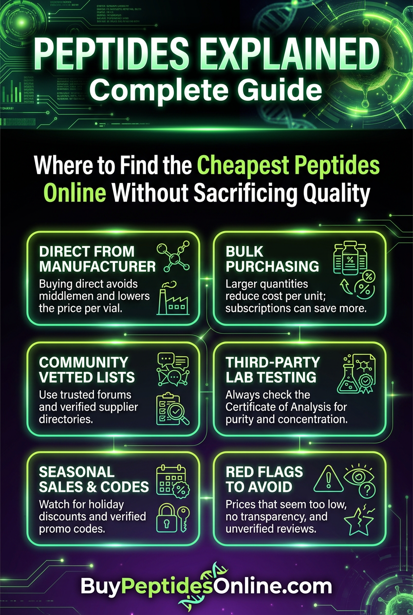 Peptides Explained — Complete Guide | Where to Find the Cheapes