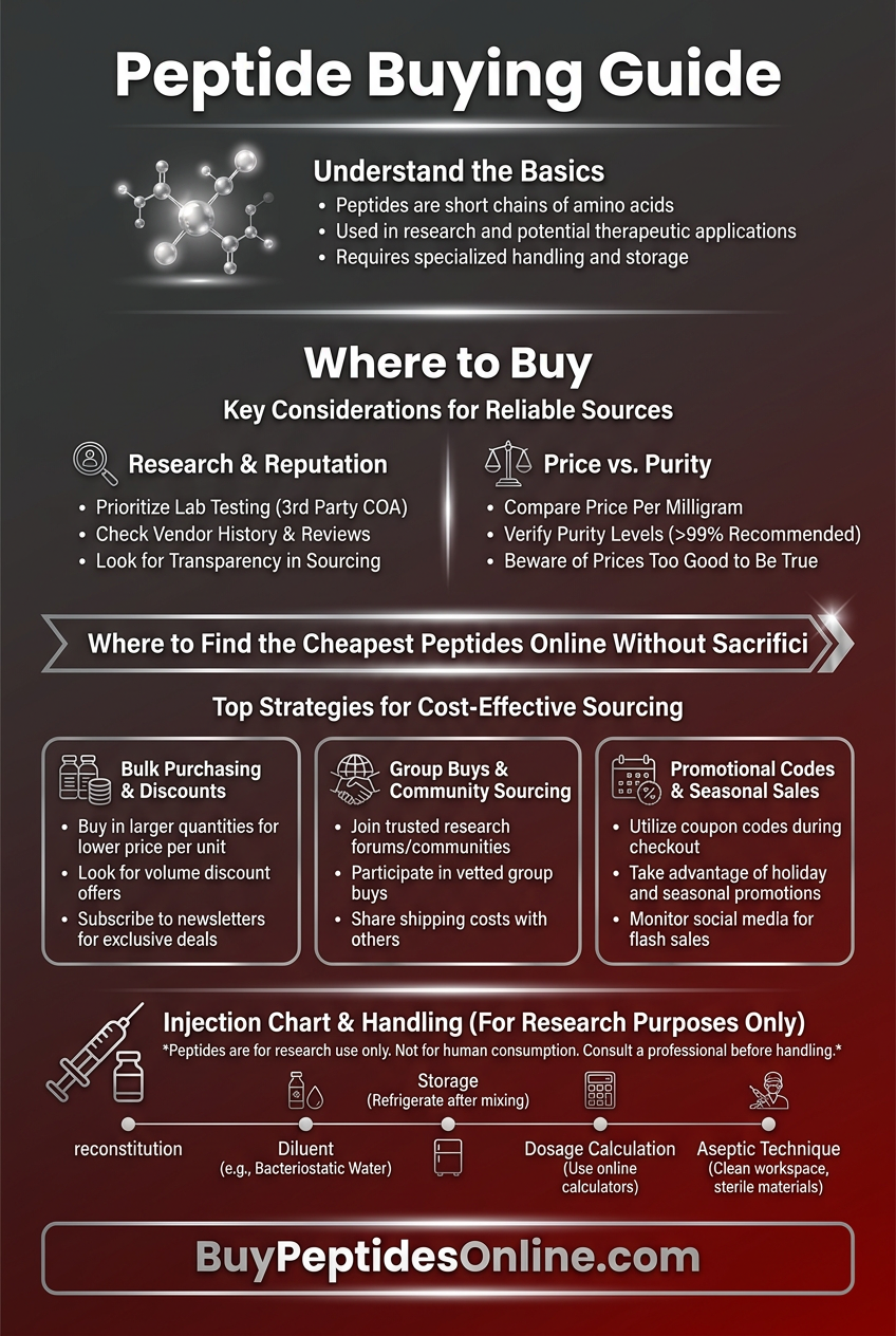 Peptide Buying Guide — Where to Buy | Where to Find the Cheapes