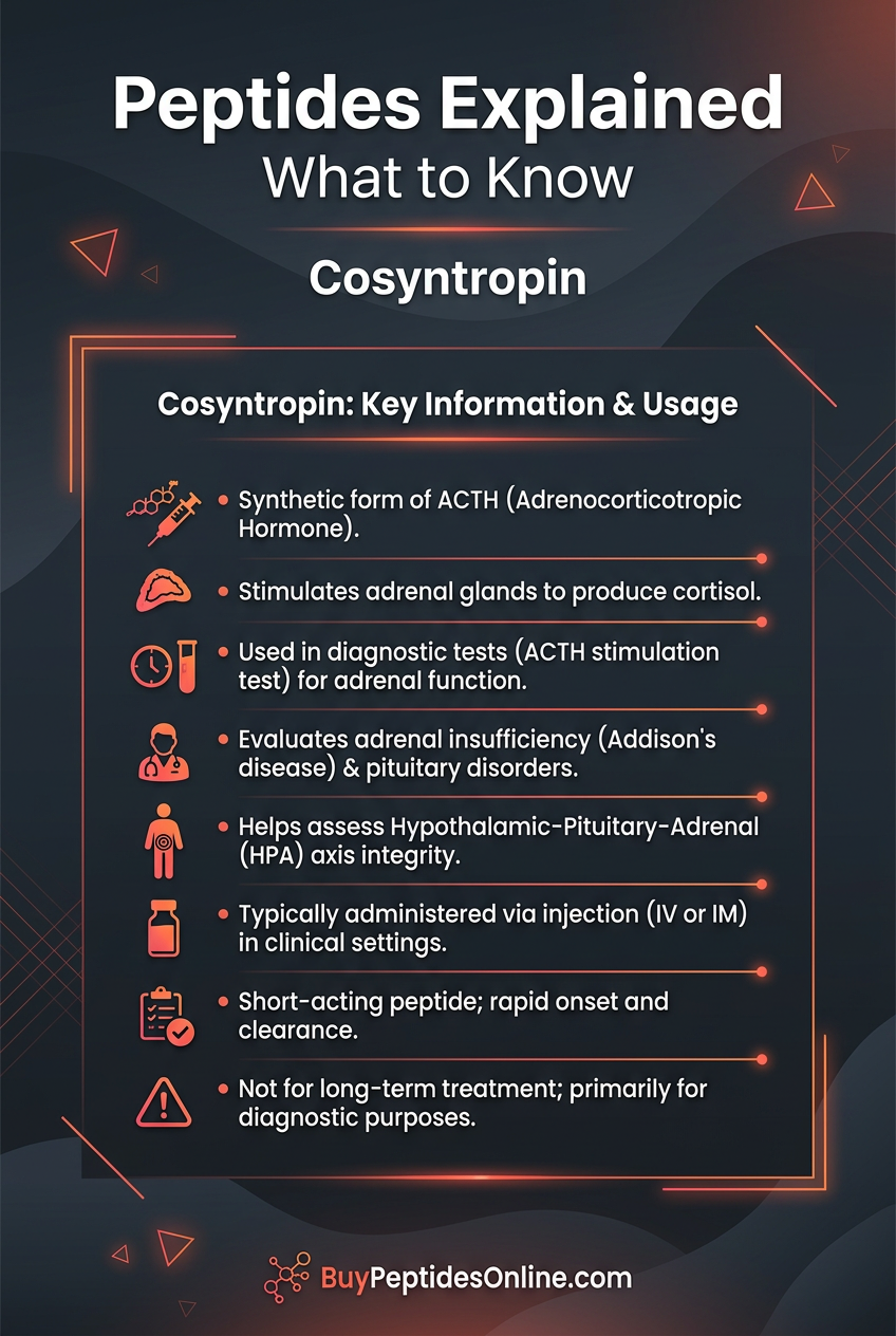 Peptides Explained — What to Know | Cosyntropin