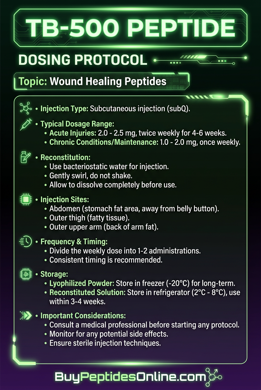 TB-500 Peptide — Dosing Protocol | Wound Healing Peptides