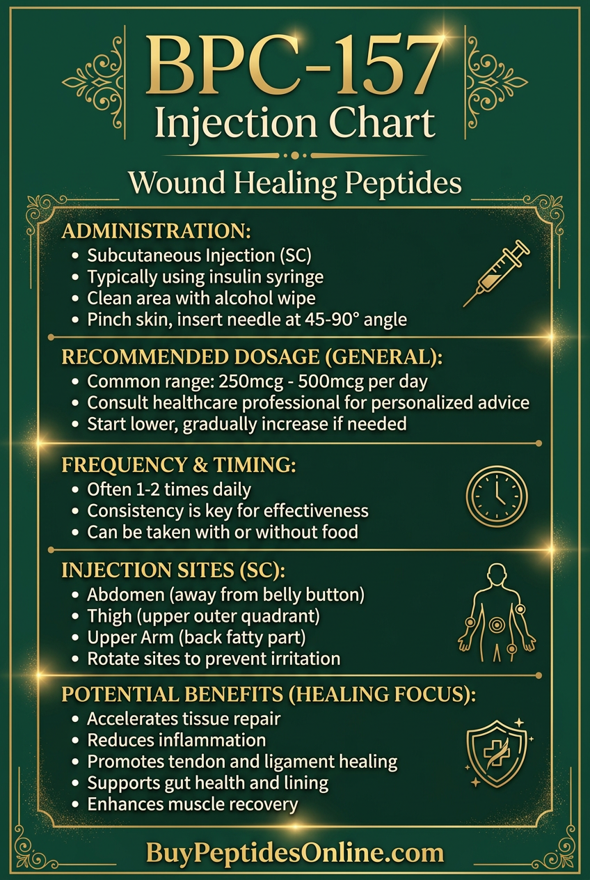 BPC-157 — Injection Chart | Wound Healing Peptides
