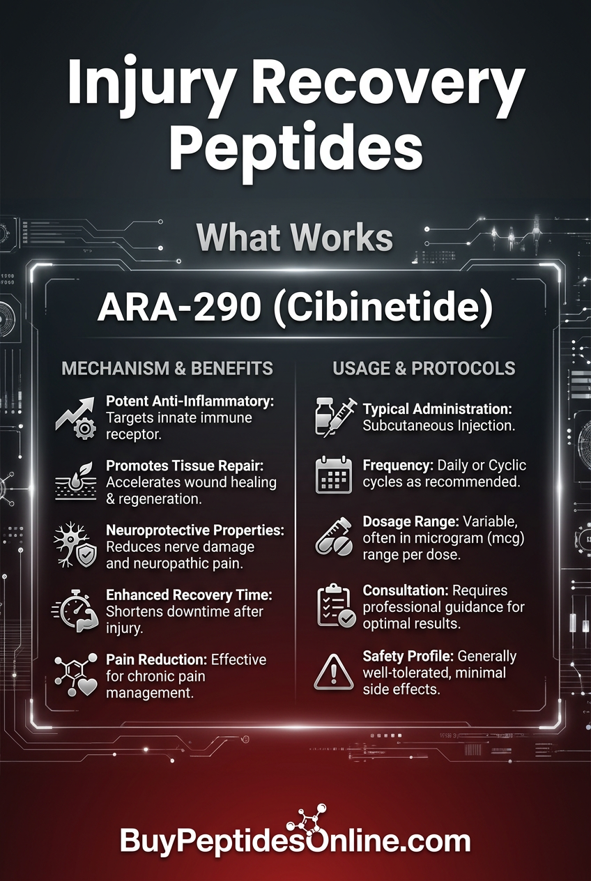 Injury Recovery Peptides — What Works | ARA-290 (Cibinetide)