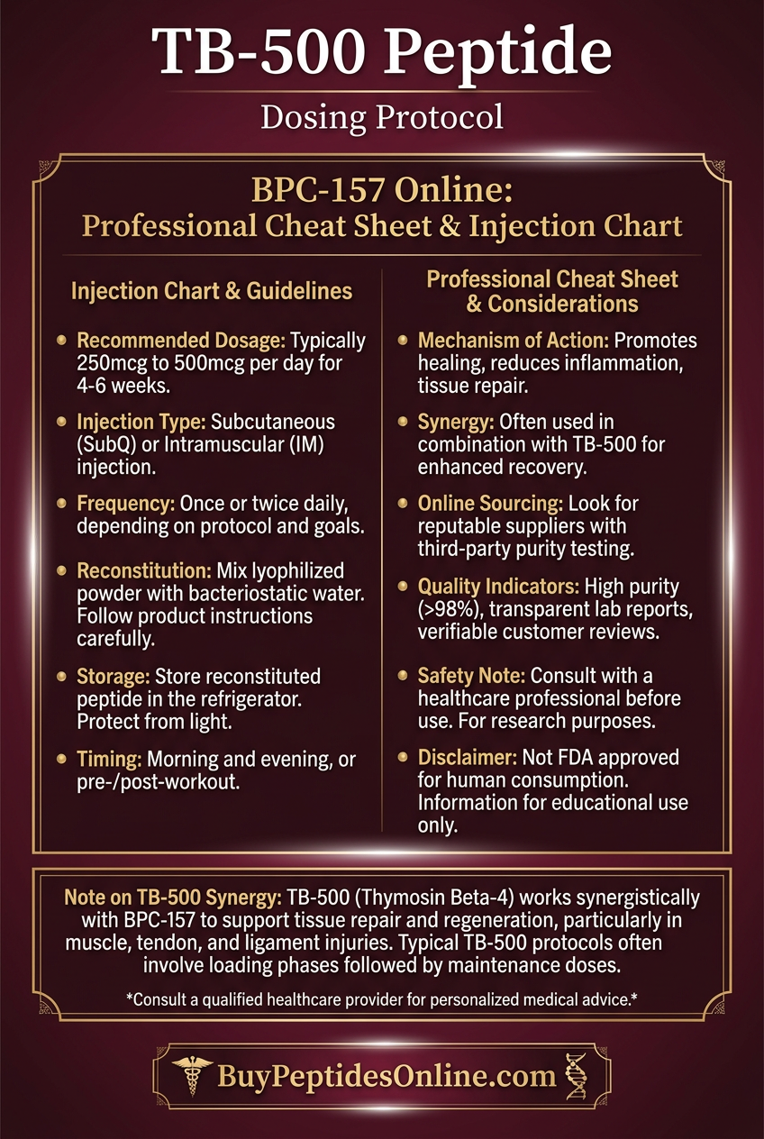 TB-500 Peptide — Dosing Protocol | BPC-157 Online