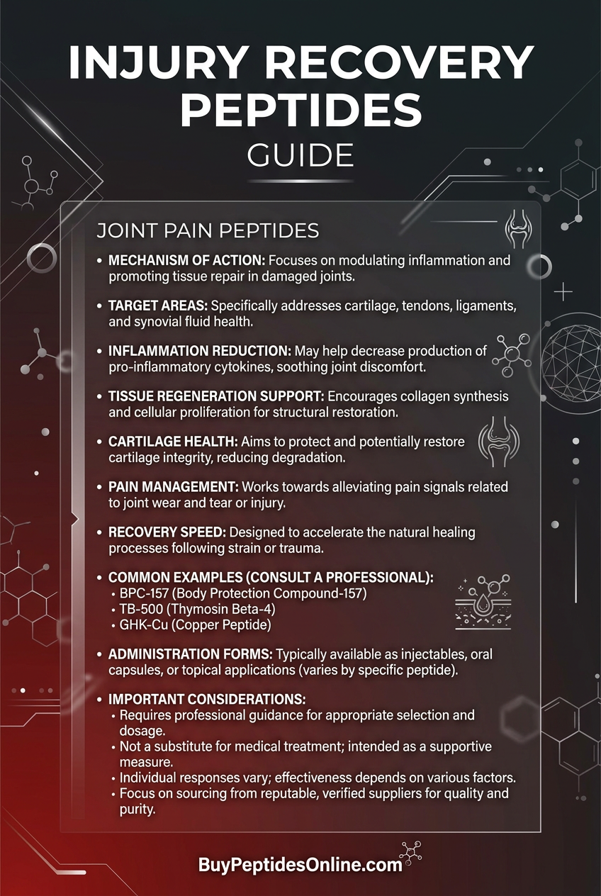 Injury Recovery Peptides — Guide | Joint Pain Peptides