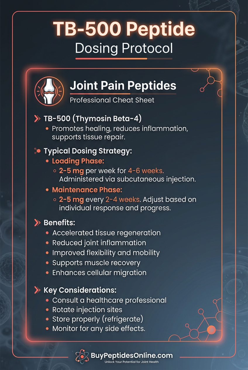 TB-500 Peptide — Dosing Protocol | Joint Pain Peptides