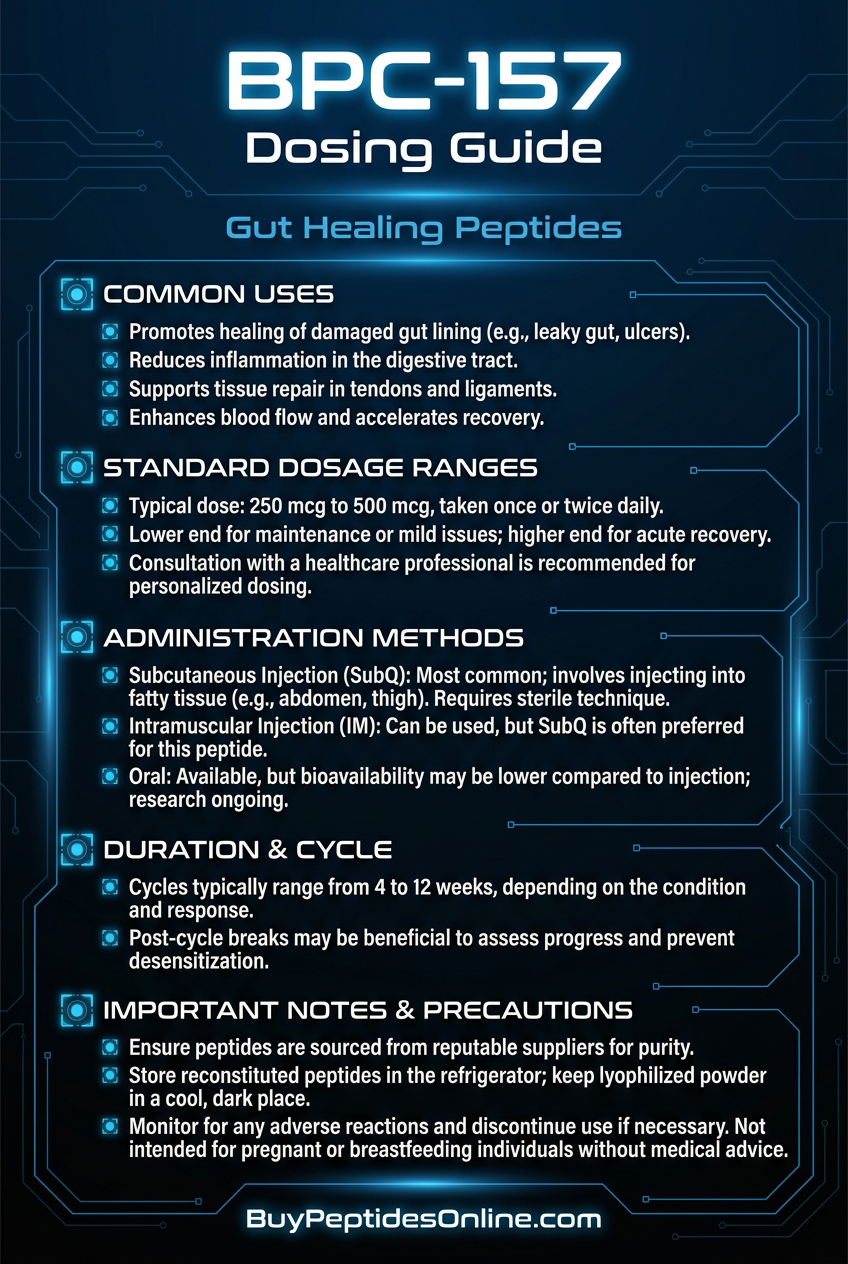 BPC-157 — Dosing Guide | Gut Healing Peptides