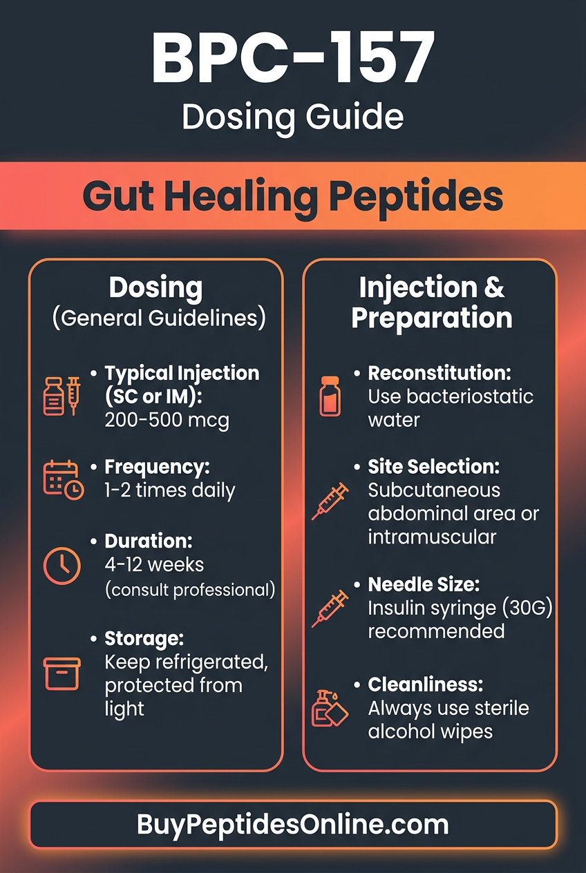BPC-157 — Dosing Guide | Gut Healing Peptides