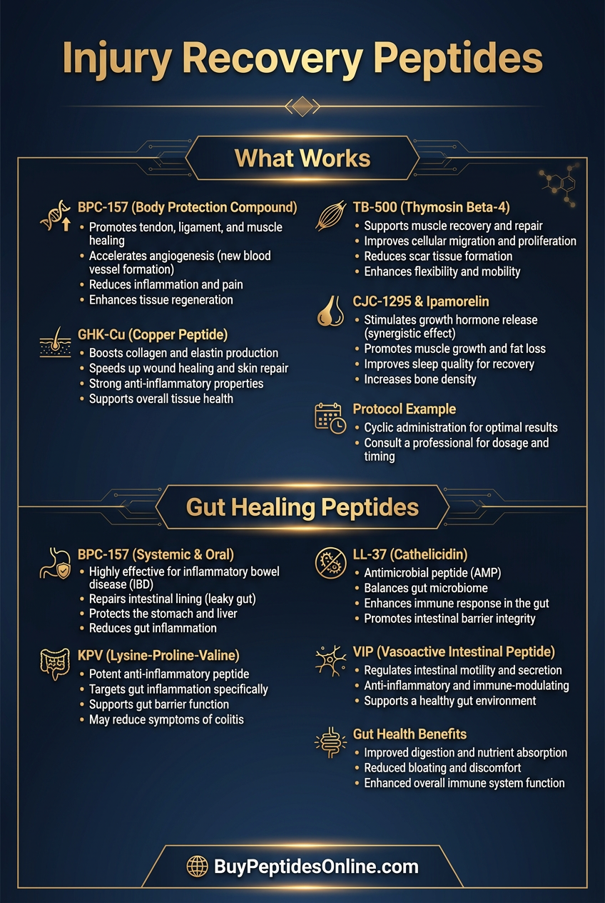 Injury Recovery Peptides — What Works | Gut Healing Peptides
