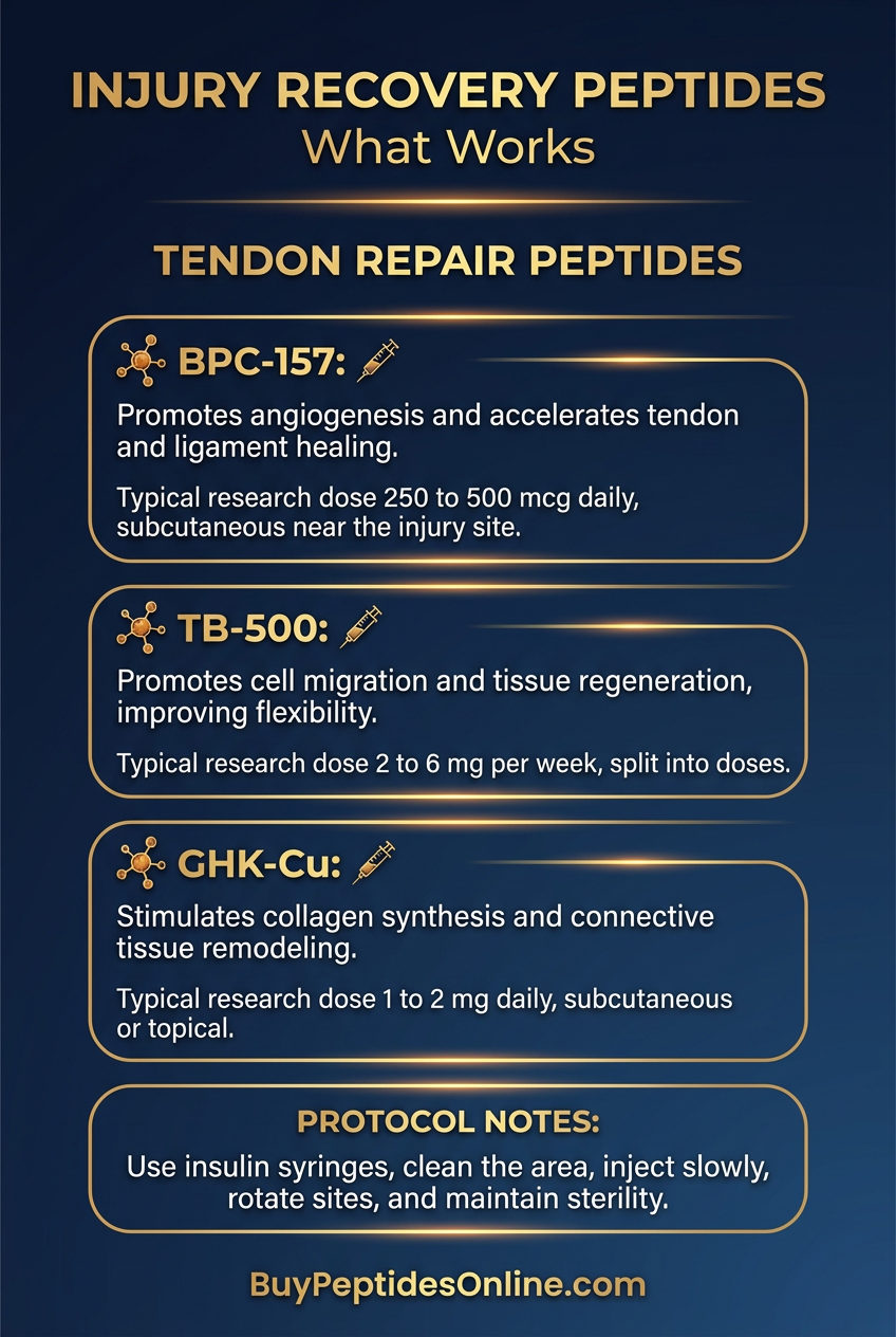 Injury Recovery Peptides — What Works | Tendon Repair Peptides