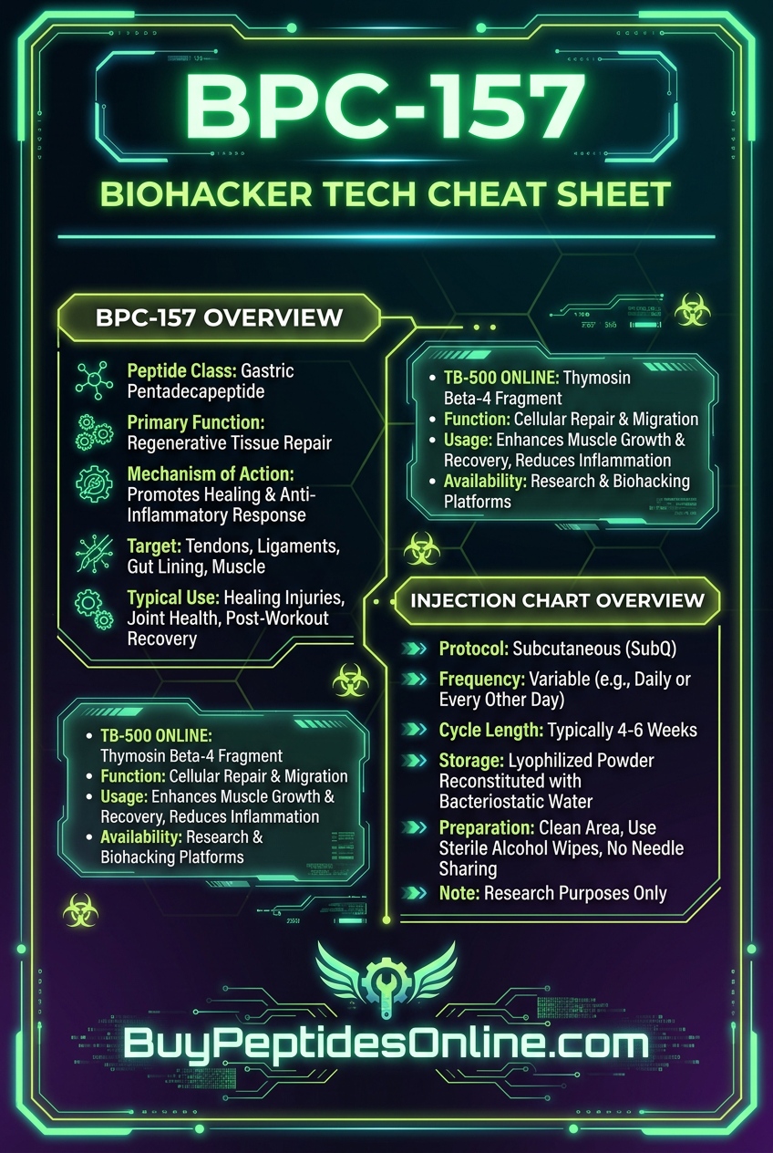 BPC-157 — Cheat Sheet | TB-500 Online