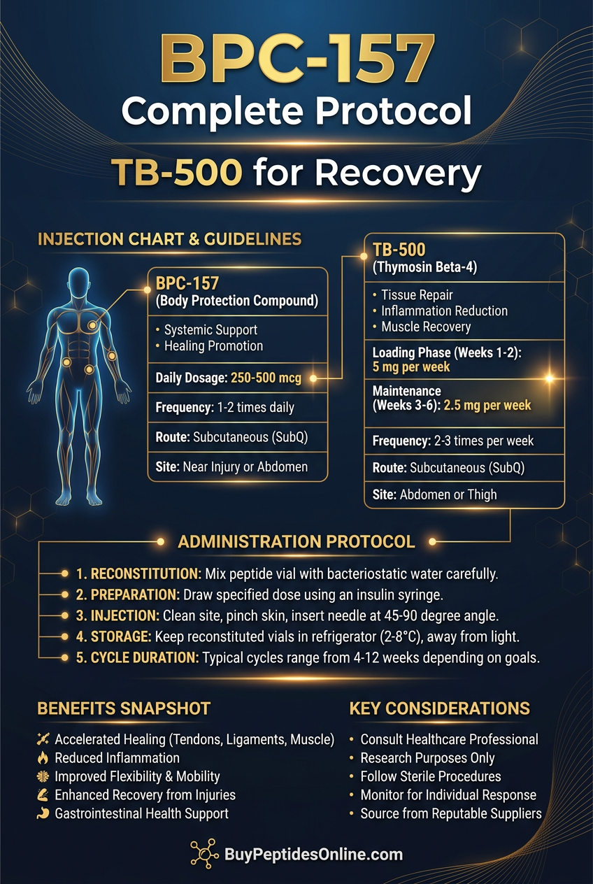 BPC-157 — Complete Protocol | TB-500 for Recovery