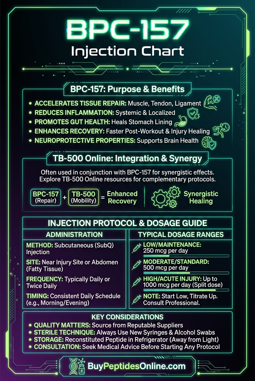 BPC-157 — Injection Chart | TB-500 Online
