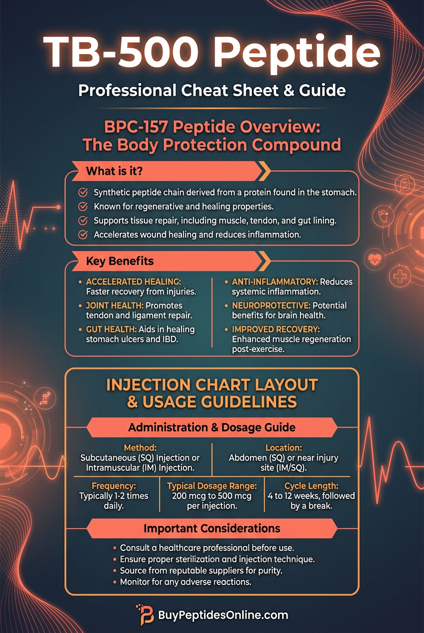 TB-500 Peptide — Cheat Sheet | BPC-157 Peptide