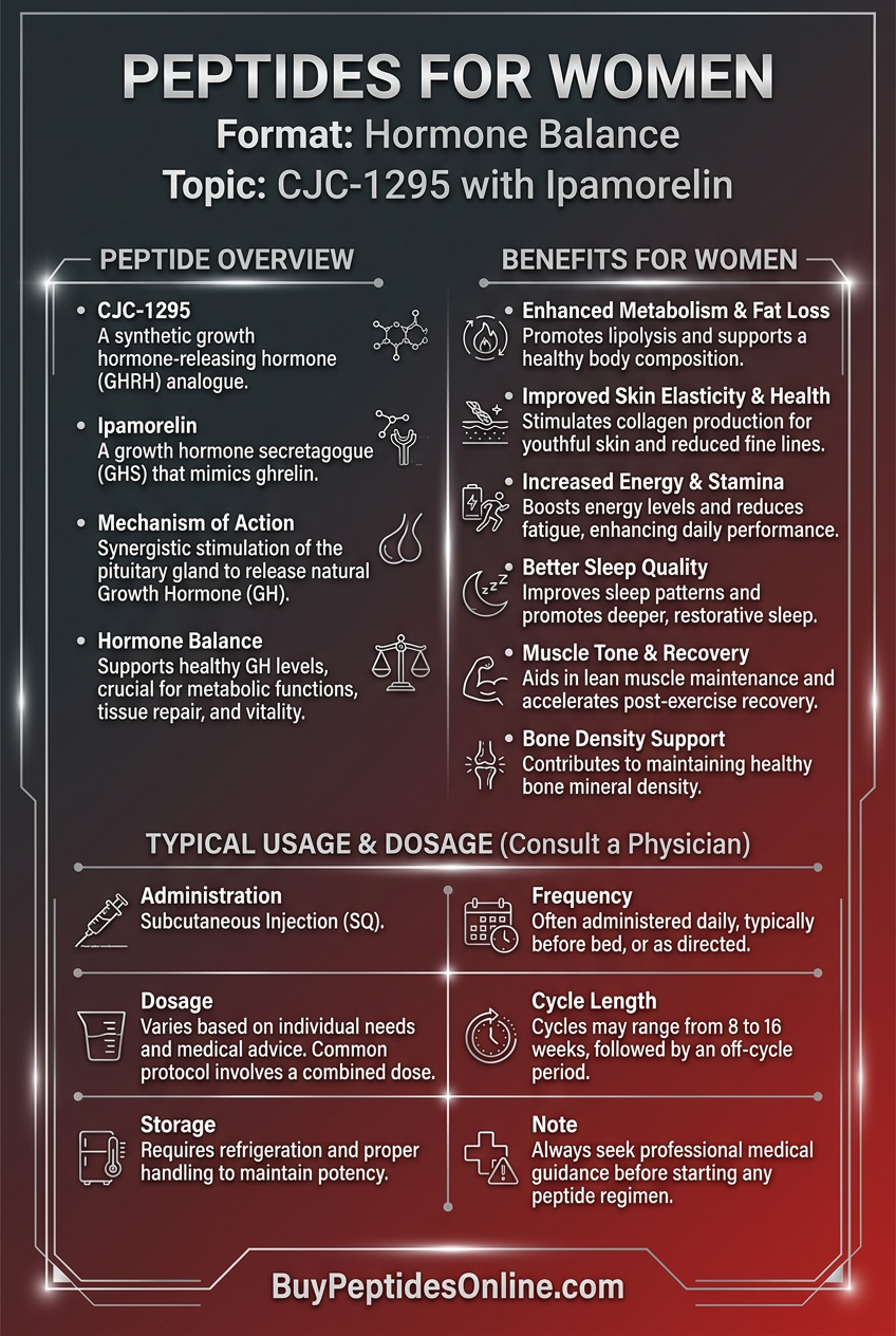 Peptides for Women — Hormone Balance | CJC-1295 with Ipamorelin