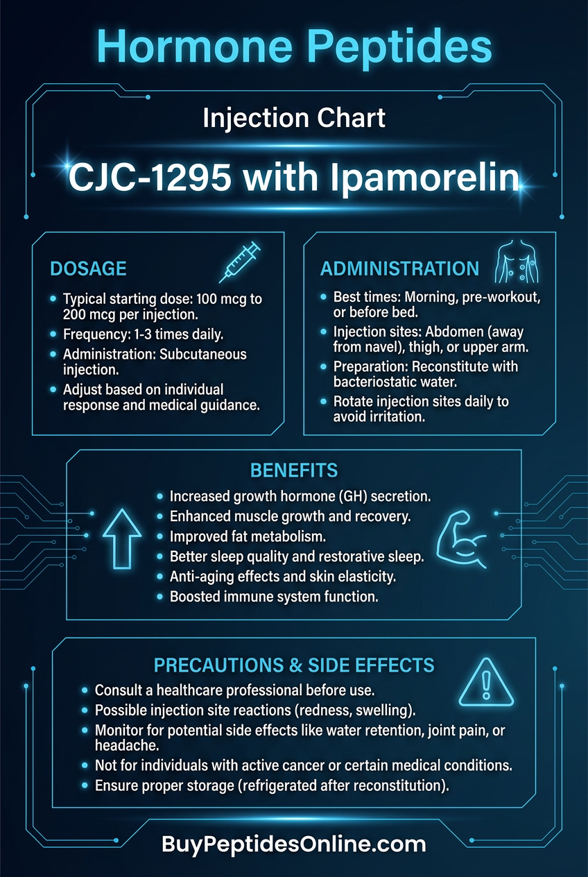 Hormone Peptides — Injection Chart | CJC-1295 with Ipamorelin