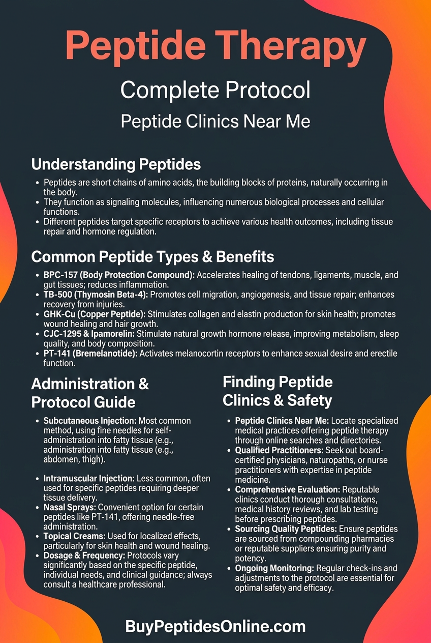 Peptide Therapy — Complete Protocol | Peptide Clinics Near Me