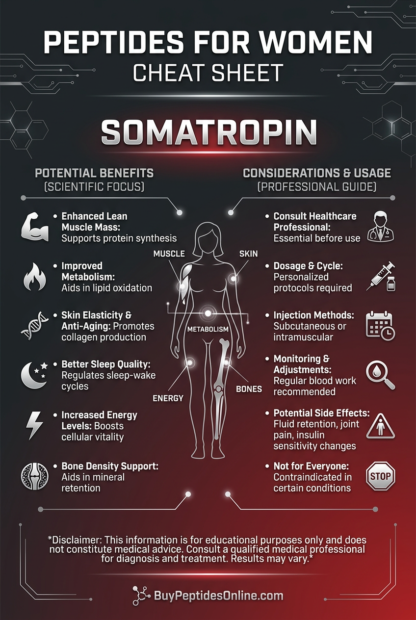 Peptides for Women — Cheat Sheet | Somatropin