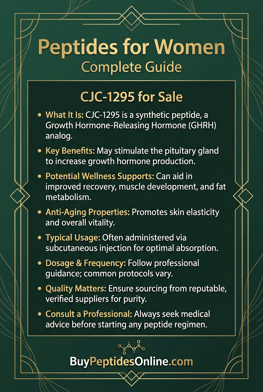 Peptides for Women — Complete Guide | CJC-1295 for Sale