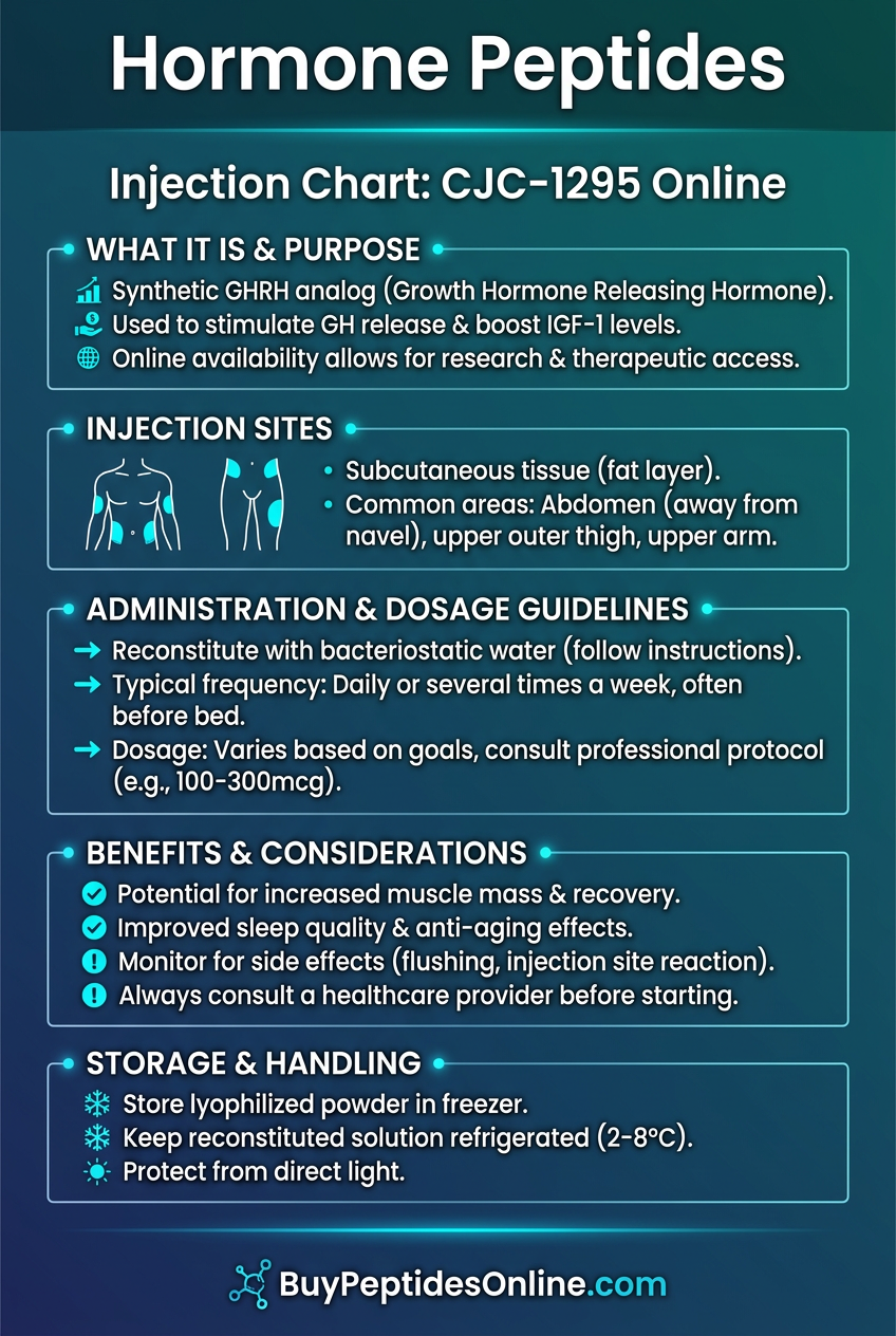 Hormone Peptides — Injection Chart | CJC-1295 Online