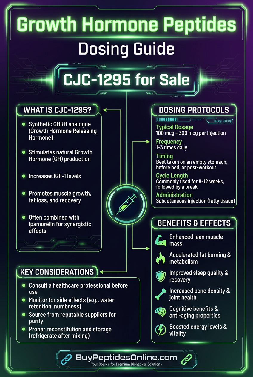 Growth Hormone Peptides — Dosing Guide | CJC-1295 for Sale