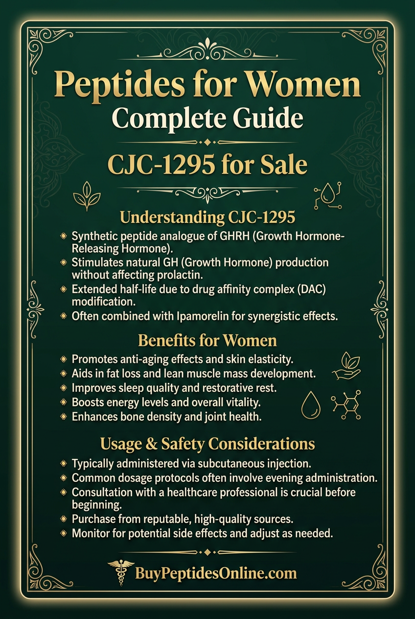 Peptides for Women — Complete Guide | CJC-1295 for Sale