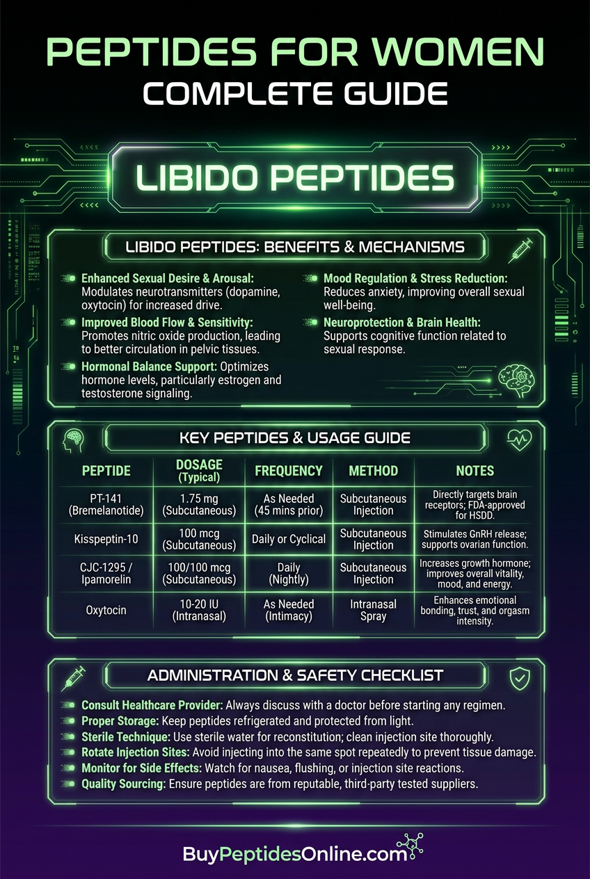 Peptides for Women — Complete Guide | Libido Peptides