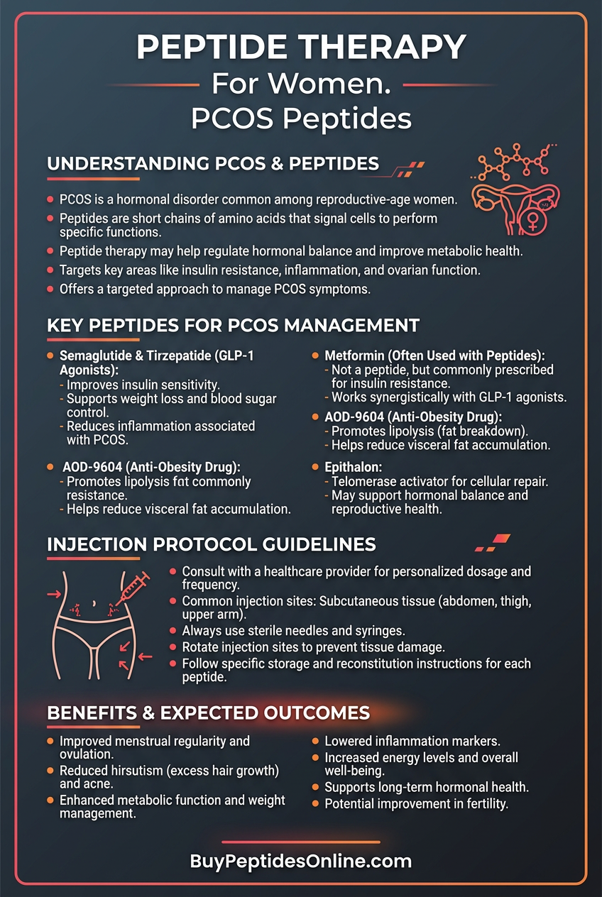 Peptide Therapy — For Women | PCOS Peptides