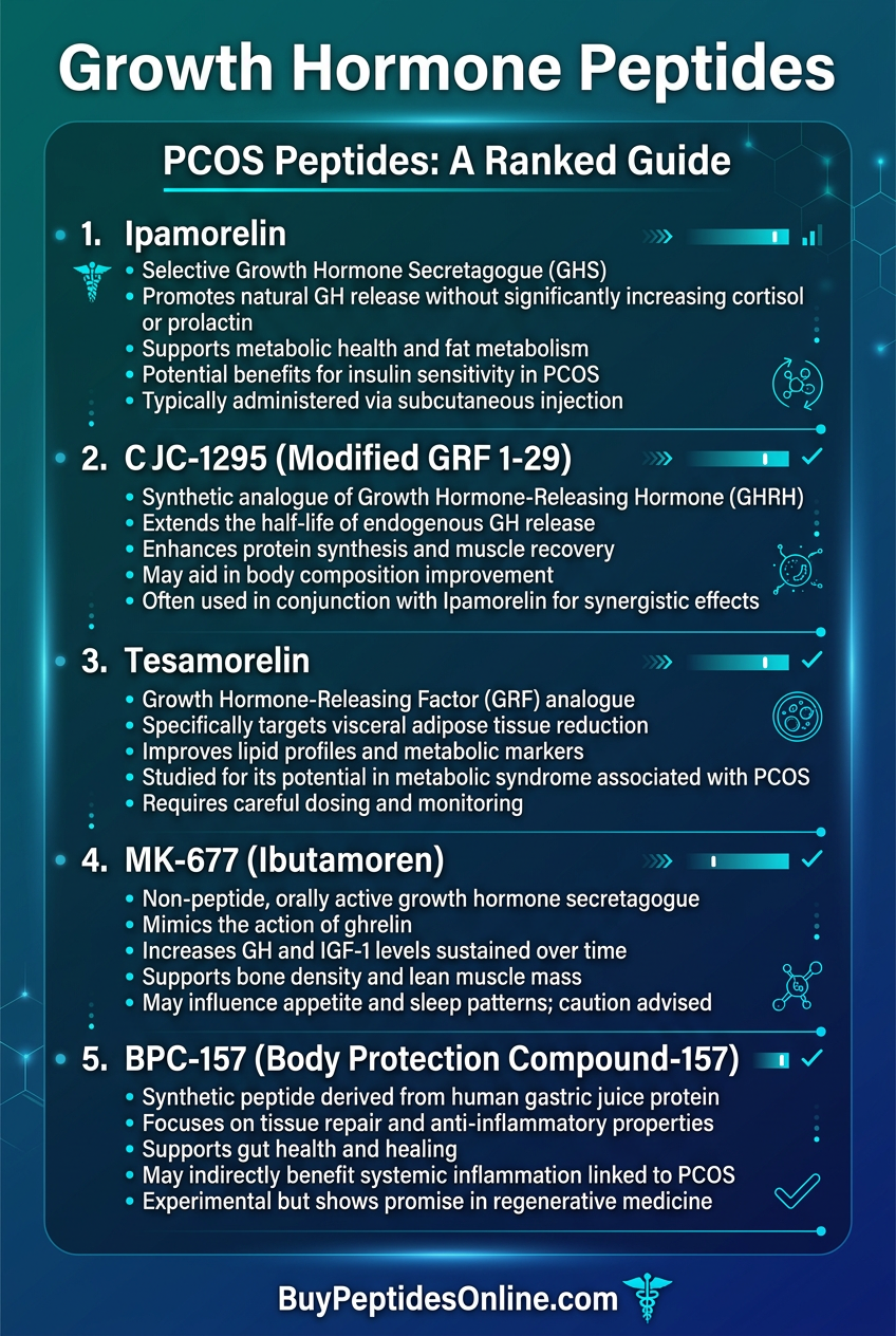 Growth Hormone Peptides — Ranked | PCOS Peptides
