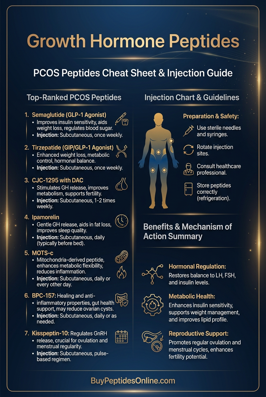 Growth Hormone Peptides — Ranked | PCOS Peptides