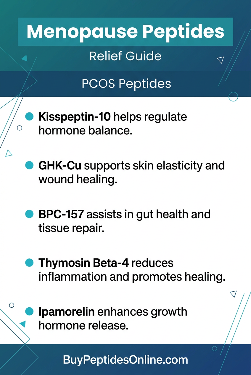 Menopause Peptides — Relief Guide | PCOS Peptides