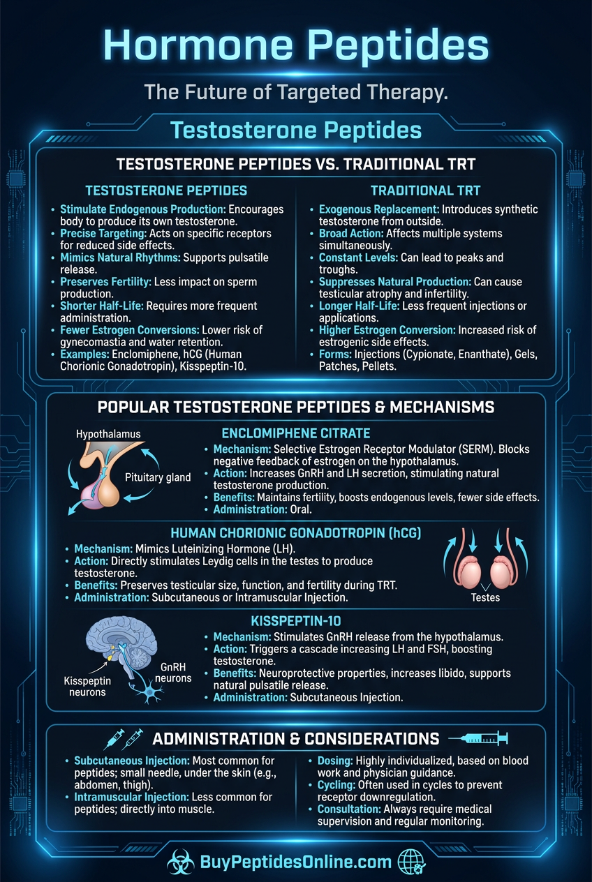 Hormone Peptides — Comparison | Testosterone Peptides