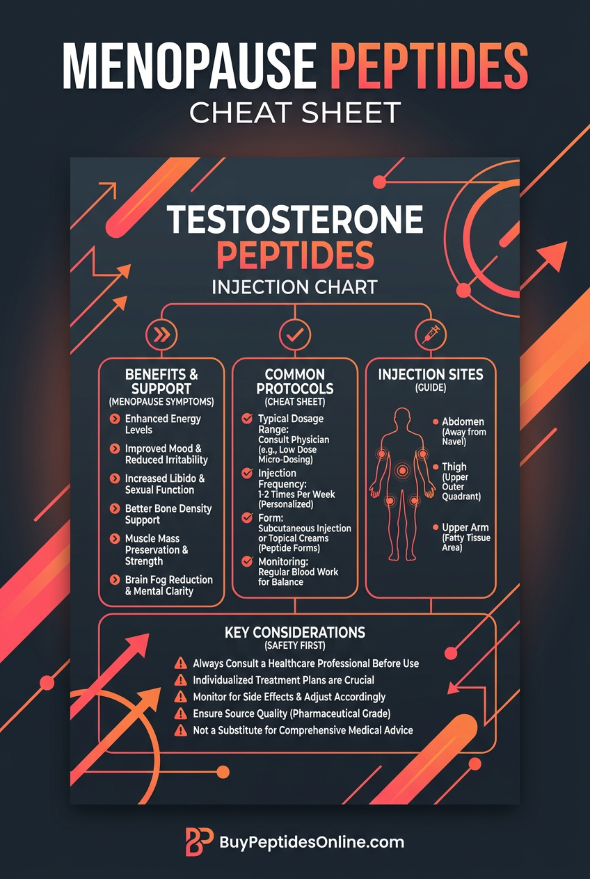 Menopause Peptides — Cheat Sheet | Testosterone Peptides