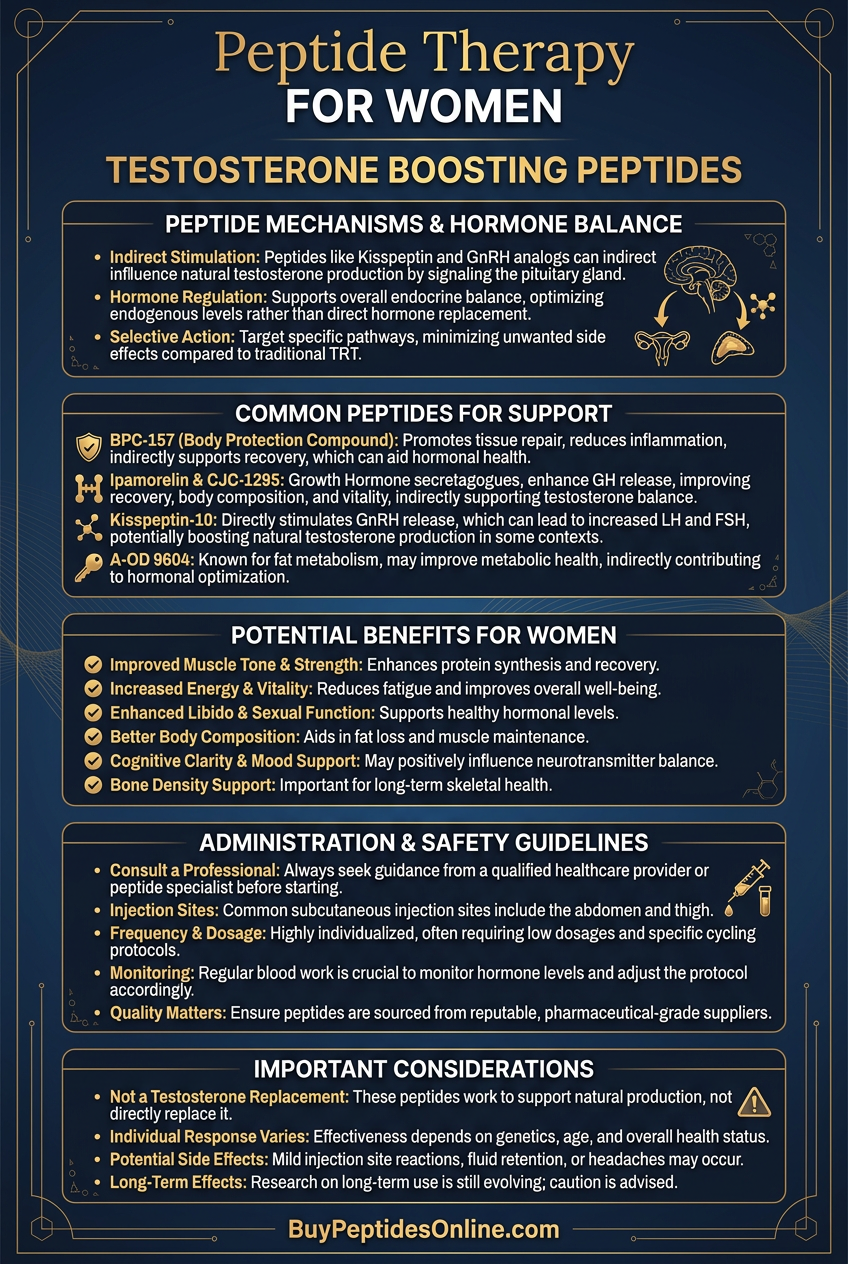 Peptide Therapy — For Women | Testosterone Boosting Pep