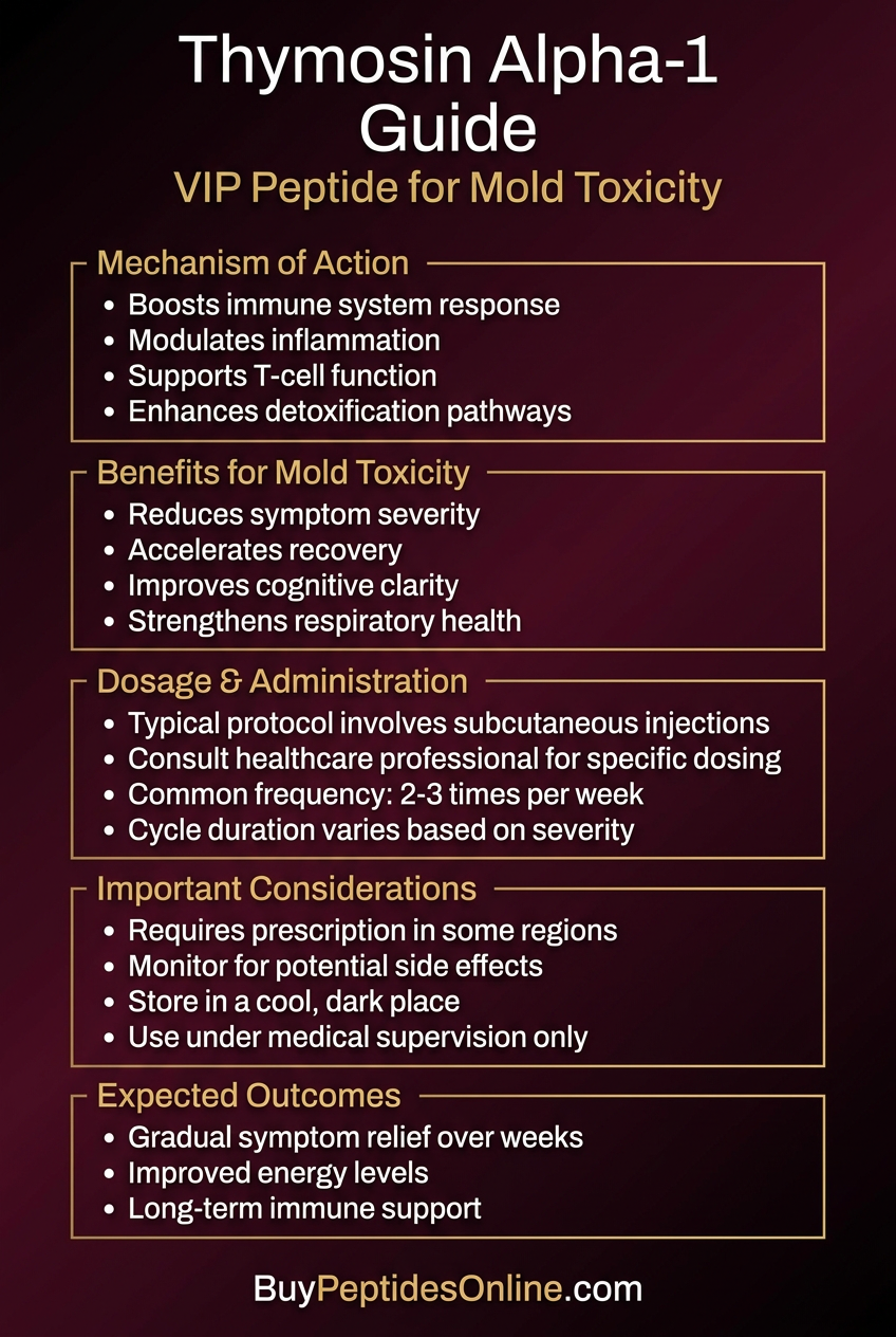 Thymosin Alpha-1 — Guide | VIP Peptide for Mold Toxi