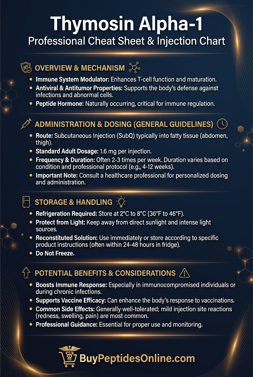 Thymosin Alpha-1 — Cheat Sheet | Thymosin Alpha 1