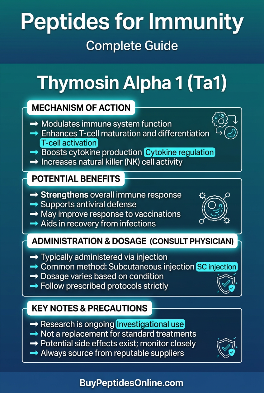 Peptides for Immunity — Complete Guide | Thymosin Alpha 1