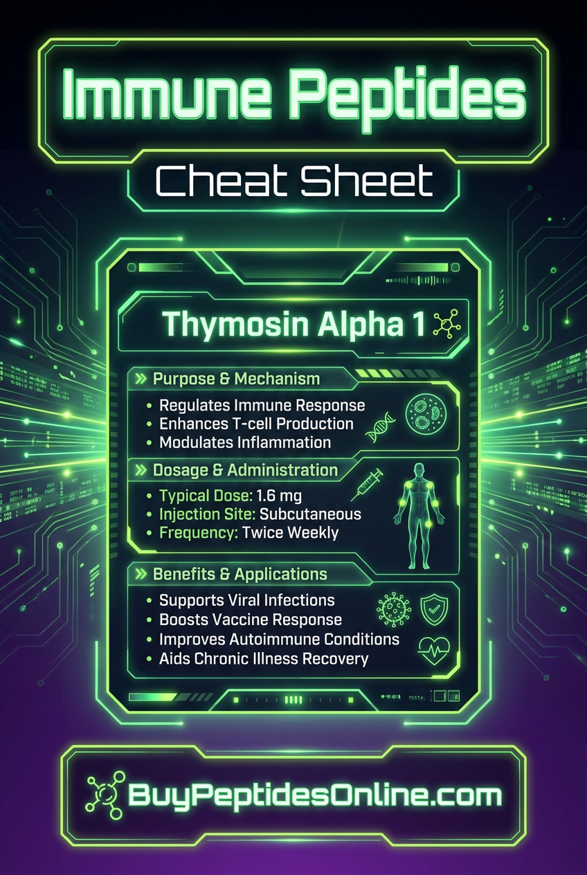 Immune Peptides — Cheat Sheet | Thymosin Alpha 1