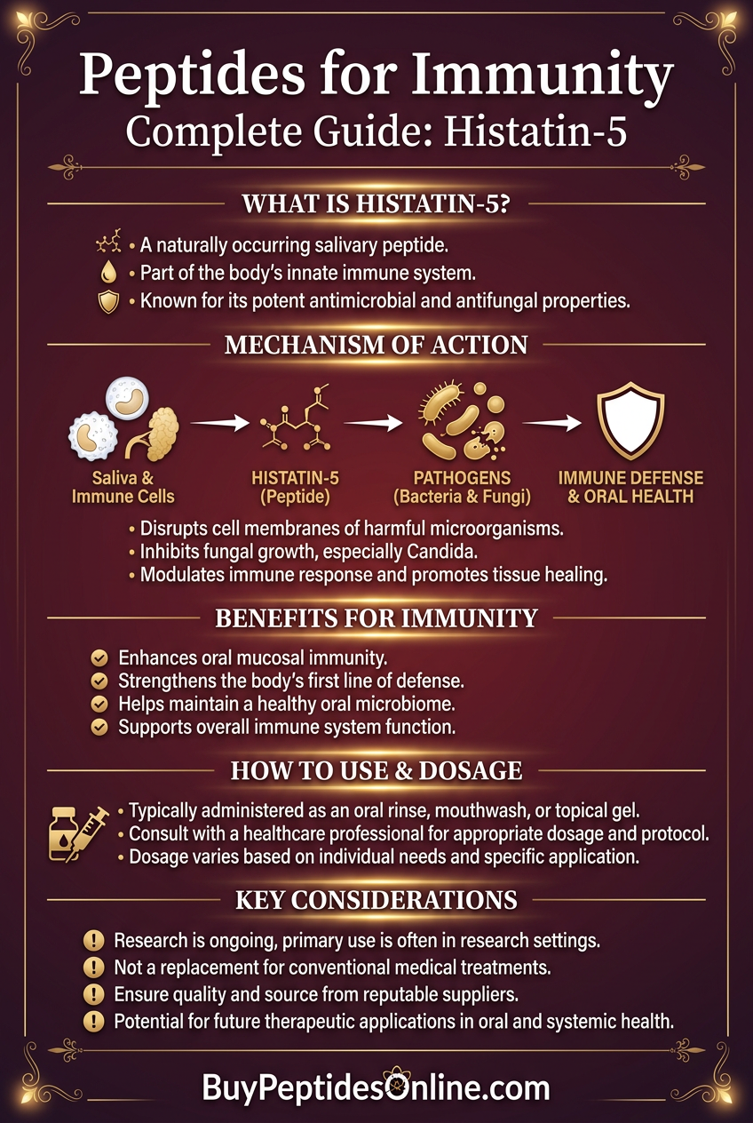 Peptides for Immunity — Complete Guide | Histatin-5