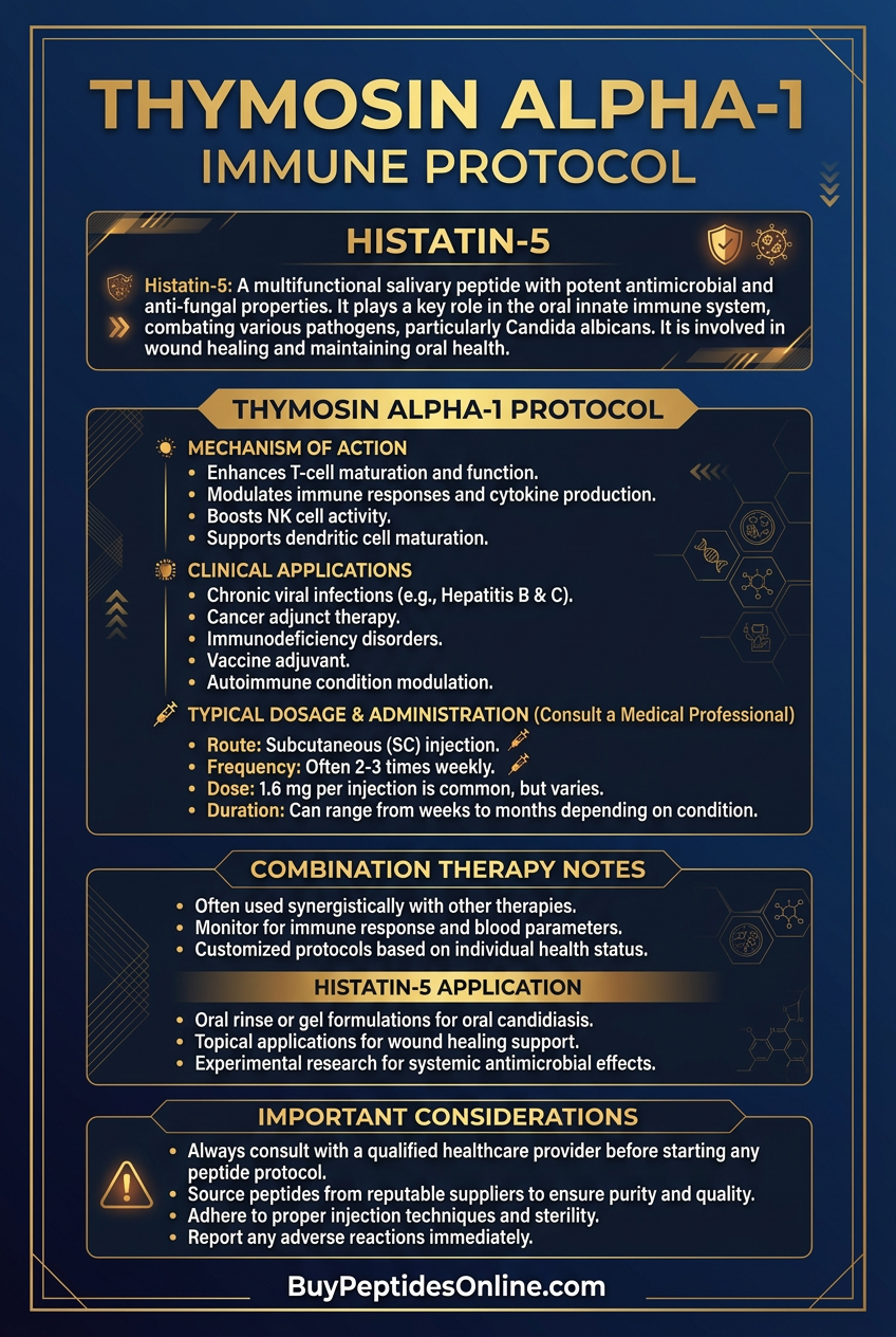 Thymosin Alpha-1 — Immune Protocol | Histatin-5