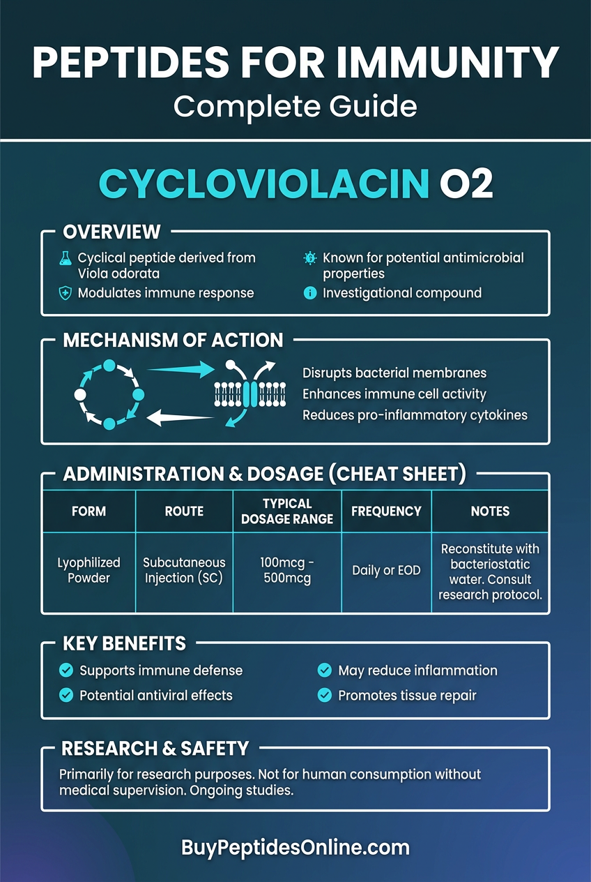 Peptides for Immunity — Complete Guide | Cycloviolacin O2