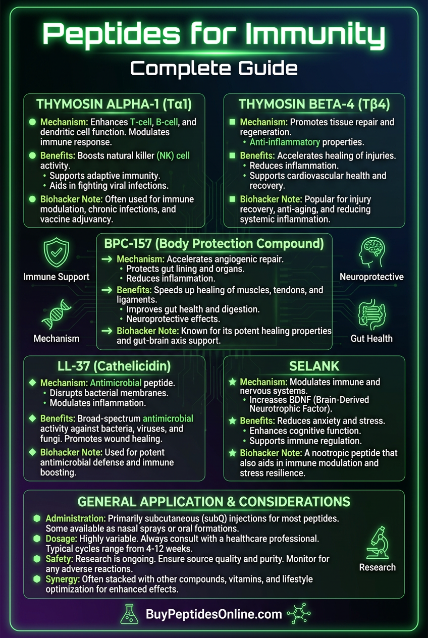 Peptides for Immunity — Complete Guide | Immune Support Peptides